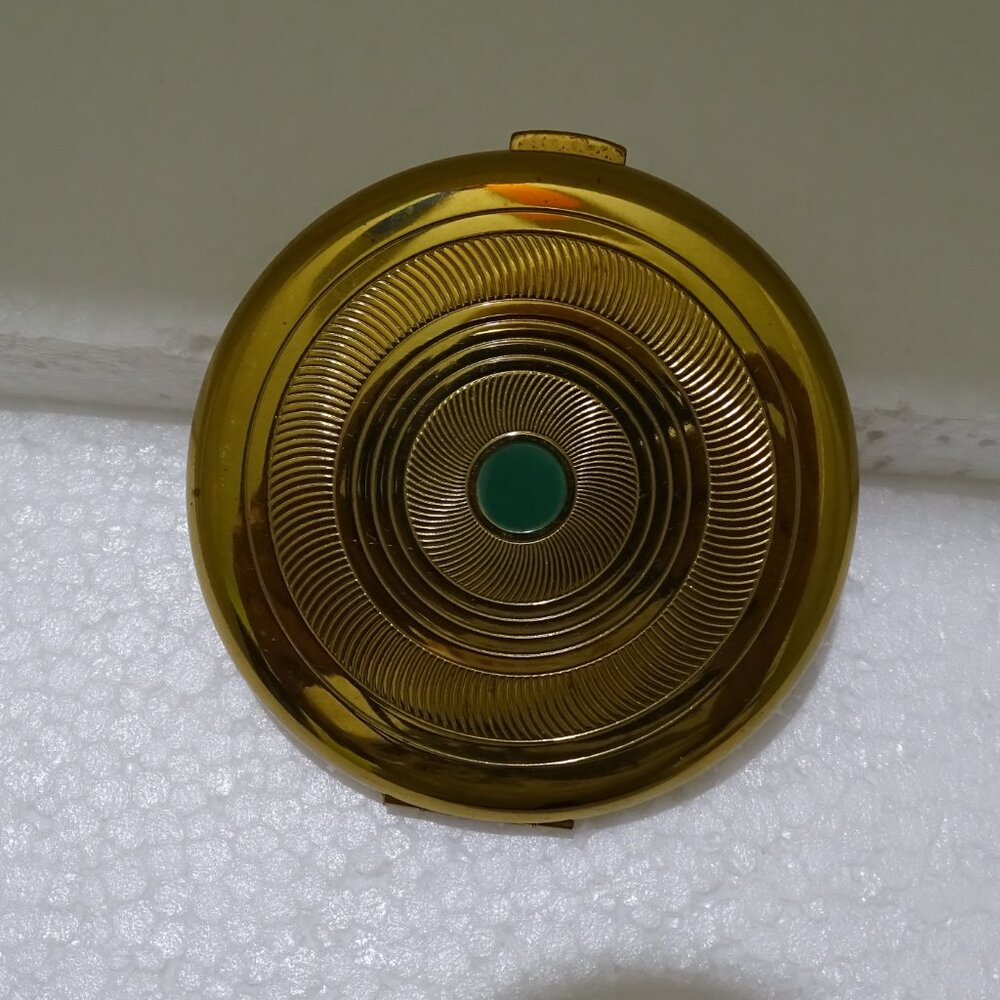 PARIS NEW YORK "COTY" GOLD COMPAC AIR-SPUN